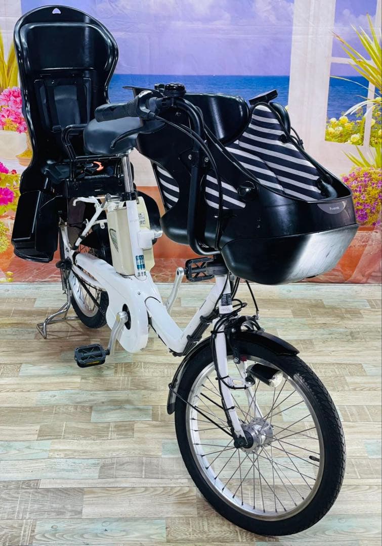 パナソニックギュット⭐️13AH！子供乗せ電動アシスト自転車Y2989