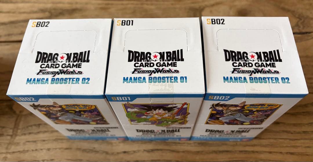 3BOX【未開封】ドラゴンボールカードゲーム マンガブースター 01 02