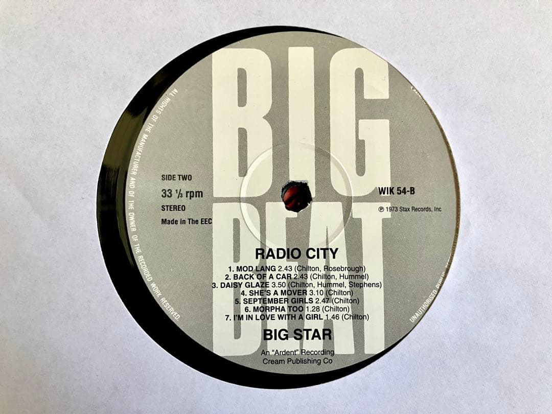 Big Star - Radio City LPレコード