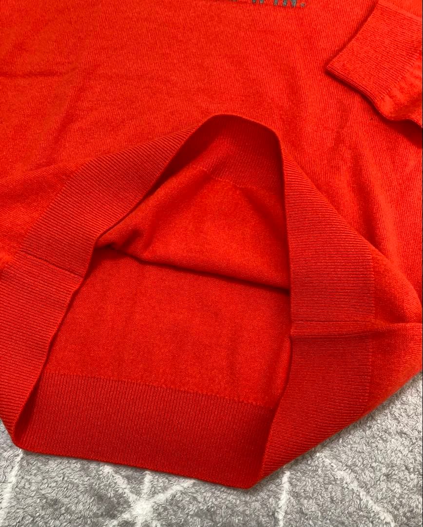 新品 パーリーゲイツ マスターバニー カシミヤ100％ ニット (6)LL/赤