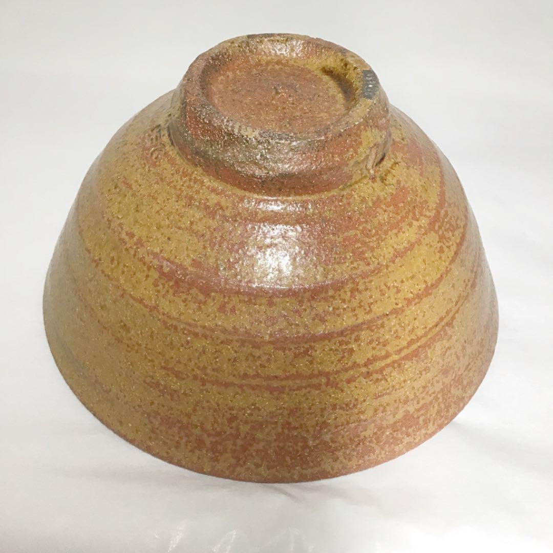 【茶道具】熊谷宗興作 上野焼 天目釉茶碗