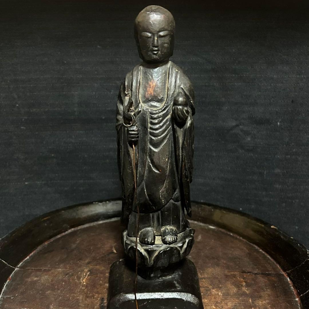 旧家解体時にでた、古い木彫の地蔵尊