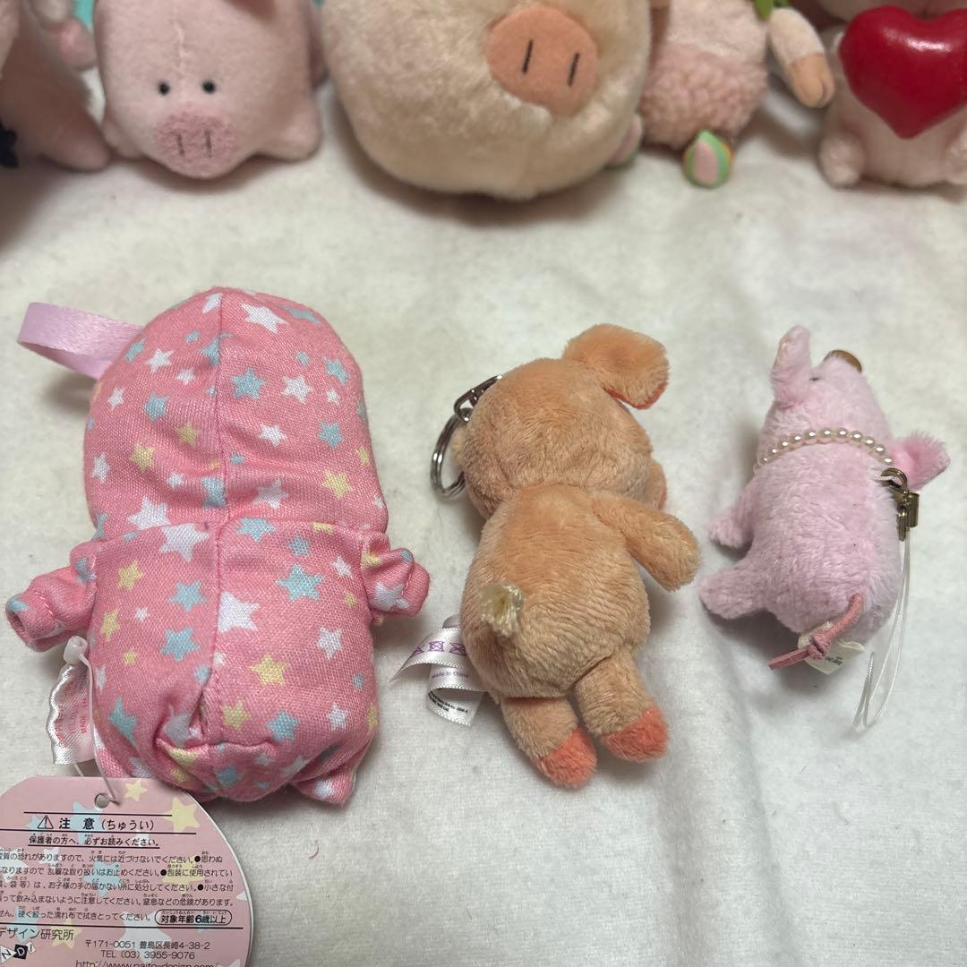 ブタ ぬいぐるみ＆マスコット 17こ まとめ売り バラ売り不可 中古品 ②
