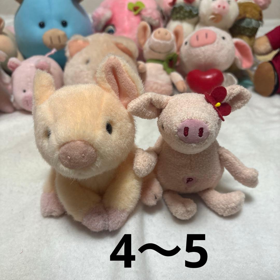 ブタ ぬいぐるみ＆マスコット 17こ まとめ売り バラ売り不可 中古品 ②