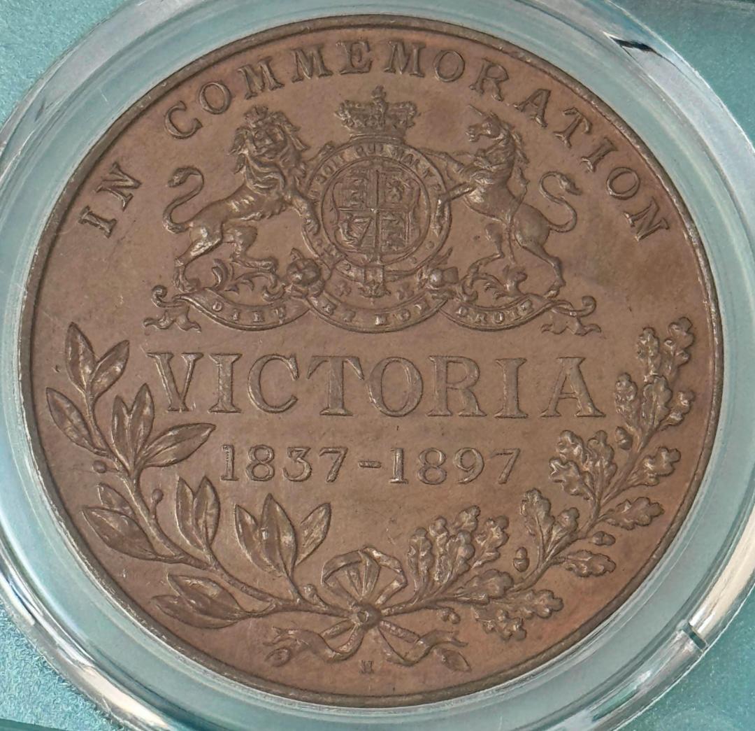 専用手配品　1897 イギリス ヴィクトリア ジュビリー ブロンズ メダル