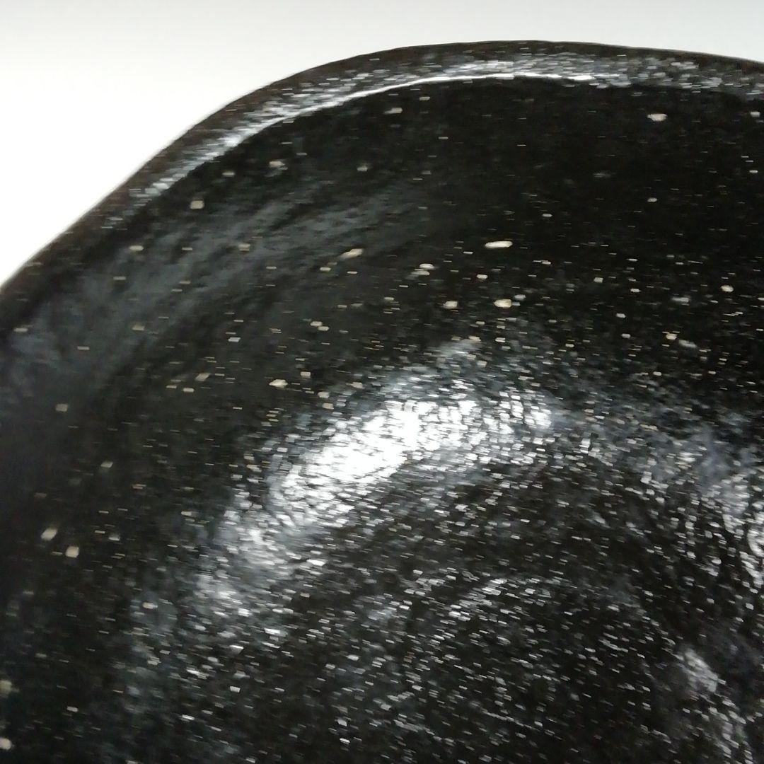 Ｔ８２５　茶碗　『大樋焼』『大樋　黒茶碗』『松雲窯　泉喜泉 作』　共箱　茶道具