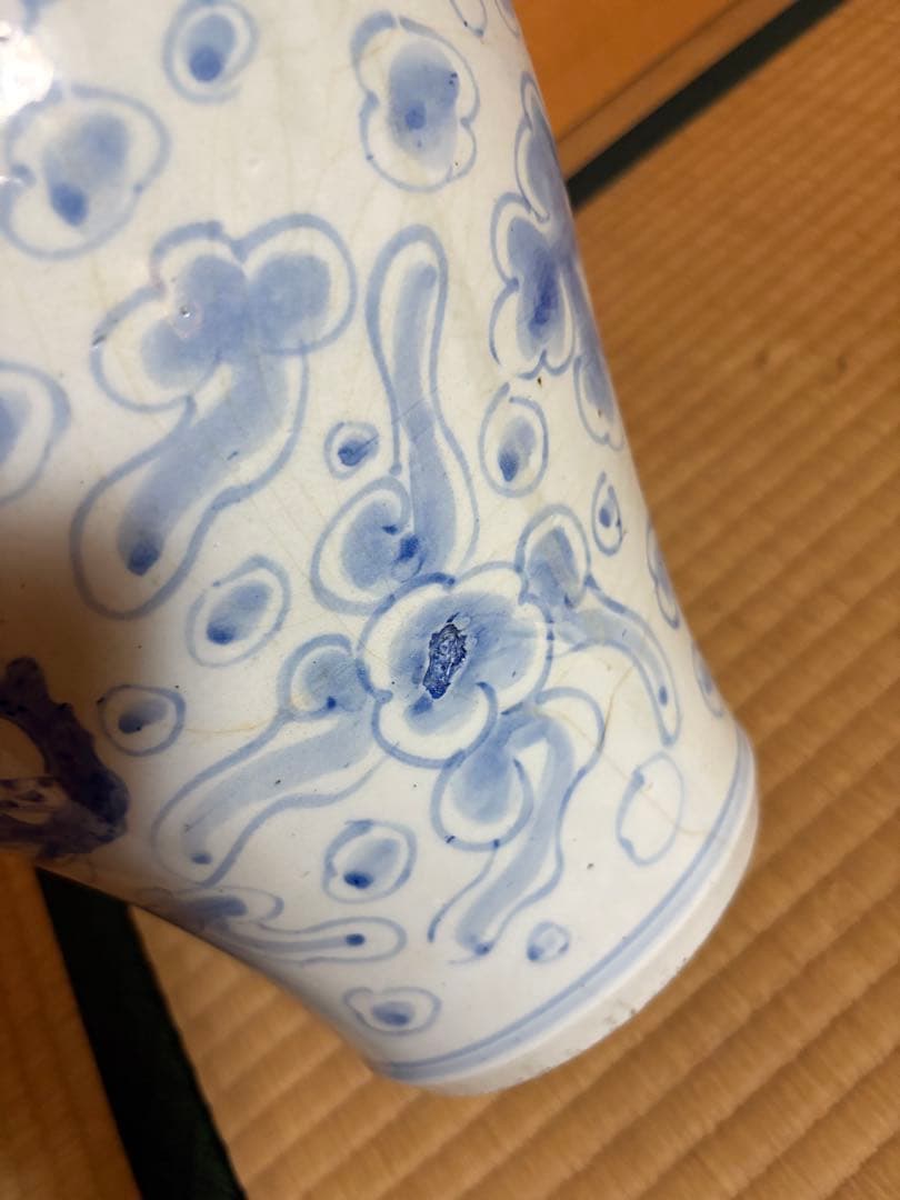 龍　壺　置物