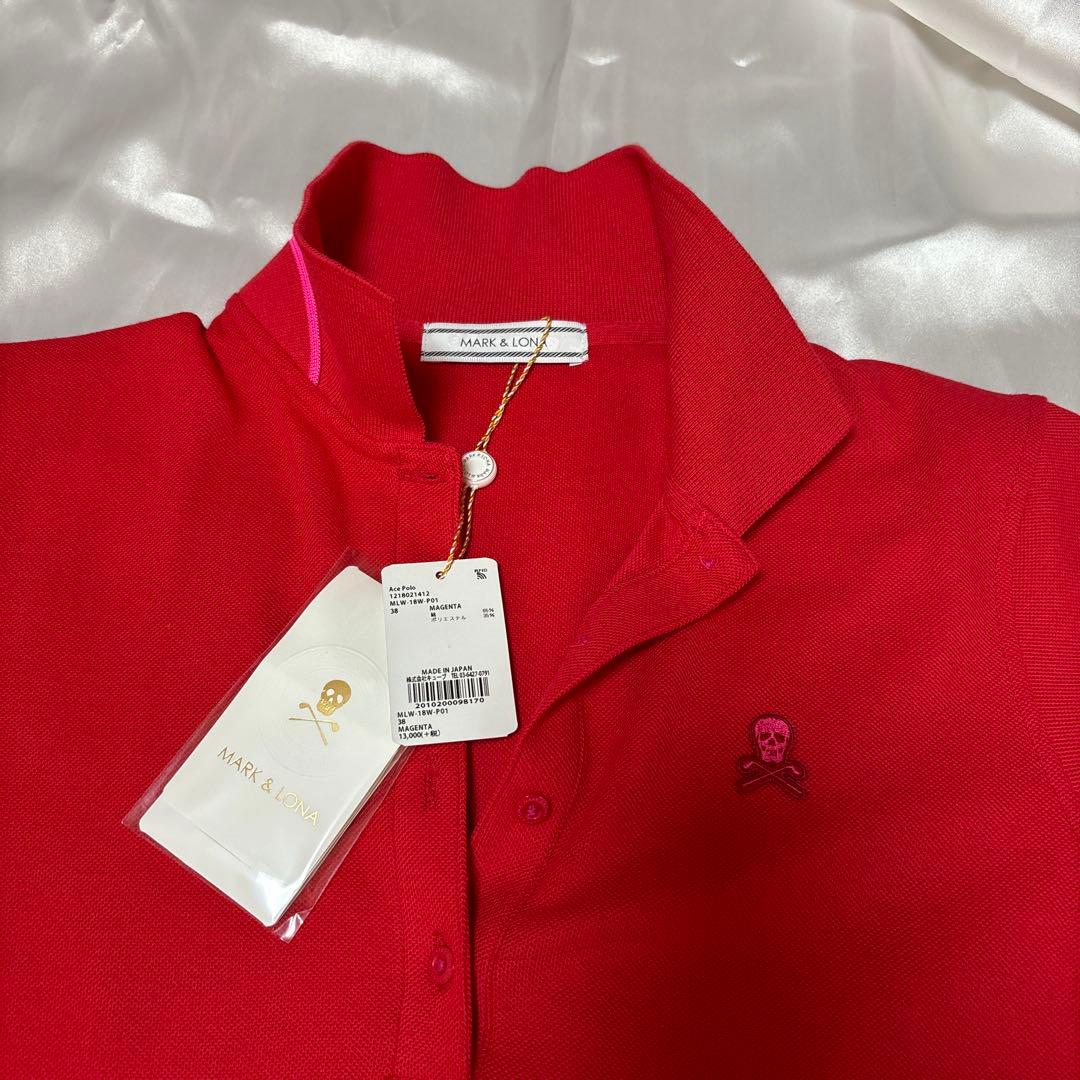 MARK & LONA マゼンタ　ピンク　ゴルフ　ポロシャツ 新品