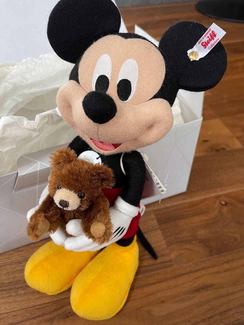 ディズニー D100 ミッキーマウスとテディベア 100周年 シュタイフ