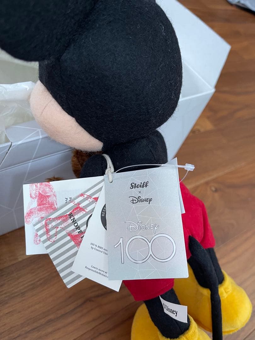 ディズニー D100 ミッキーマウスとテディベア 100周年 シュタイフ