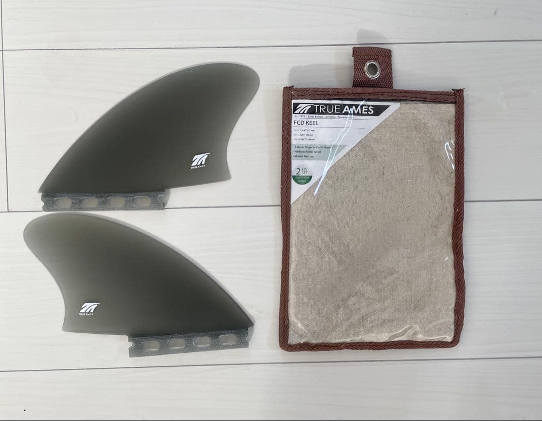 新品 TRUE AMES FCD KEEL サーフボードフィン 2フィンセット