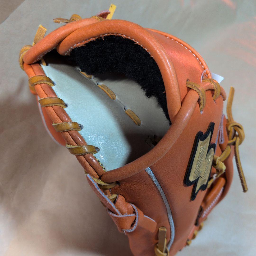 SSK:プロエッジ 硬式グローブ:右投げ用:内野手用グラブ :オレンジ/タン