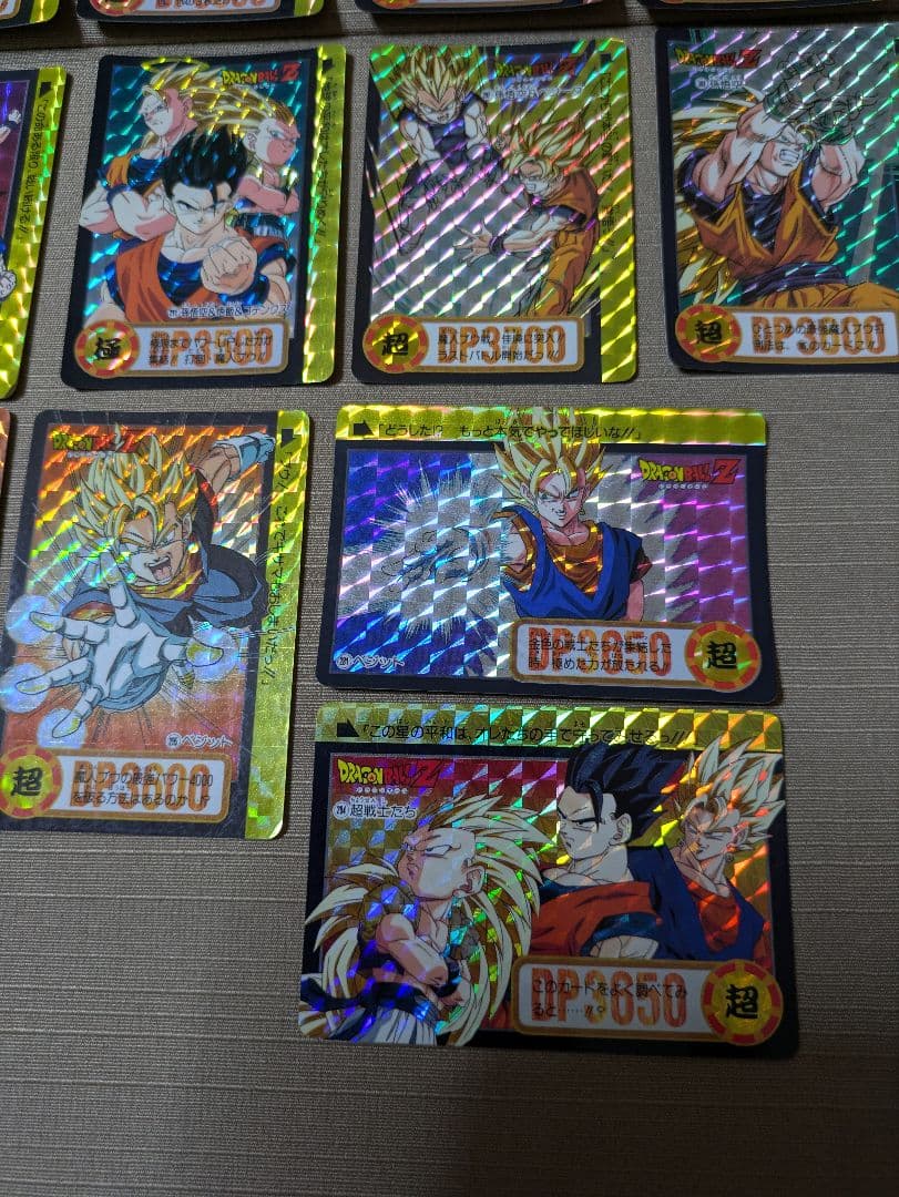 キラドラゴンボールZカードセット 15枚 1994.1995年物