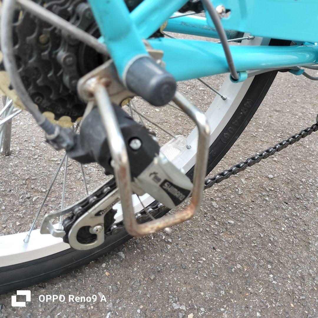 【20インチ】子供用自転車 水色 前面バスケット付き