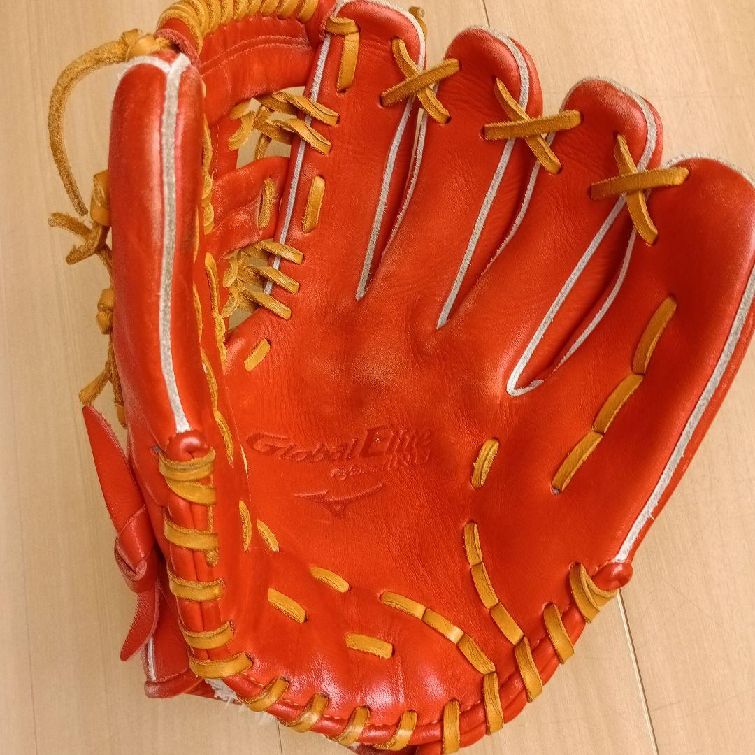 Mizuno Global Elite レッド 軟式グローブ　少年野球用