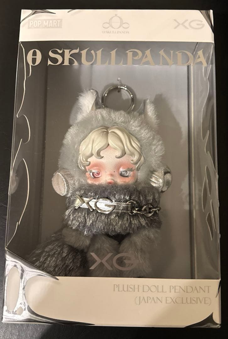 SKULLPANDA×XG 日本限定　紙袋付き　ぬいぐるみペンダントポップマート