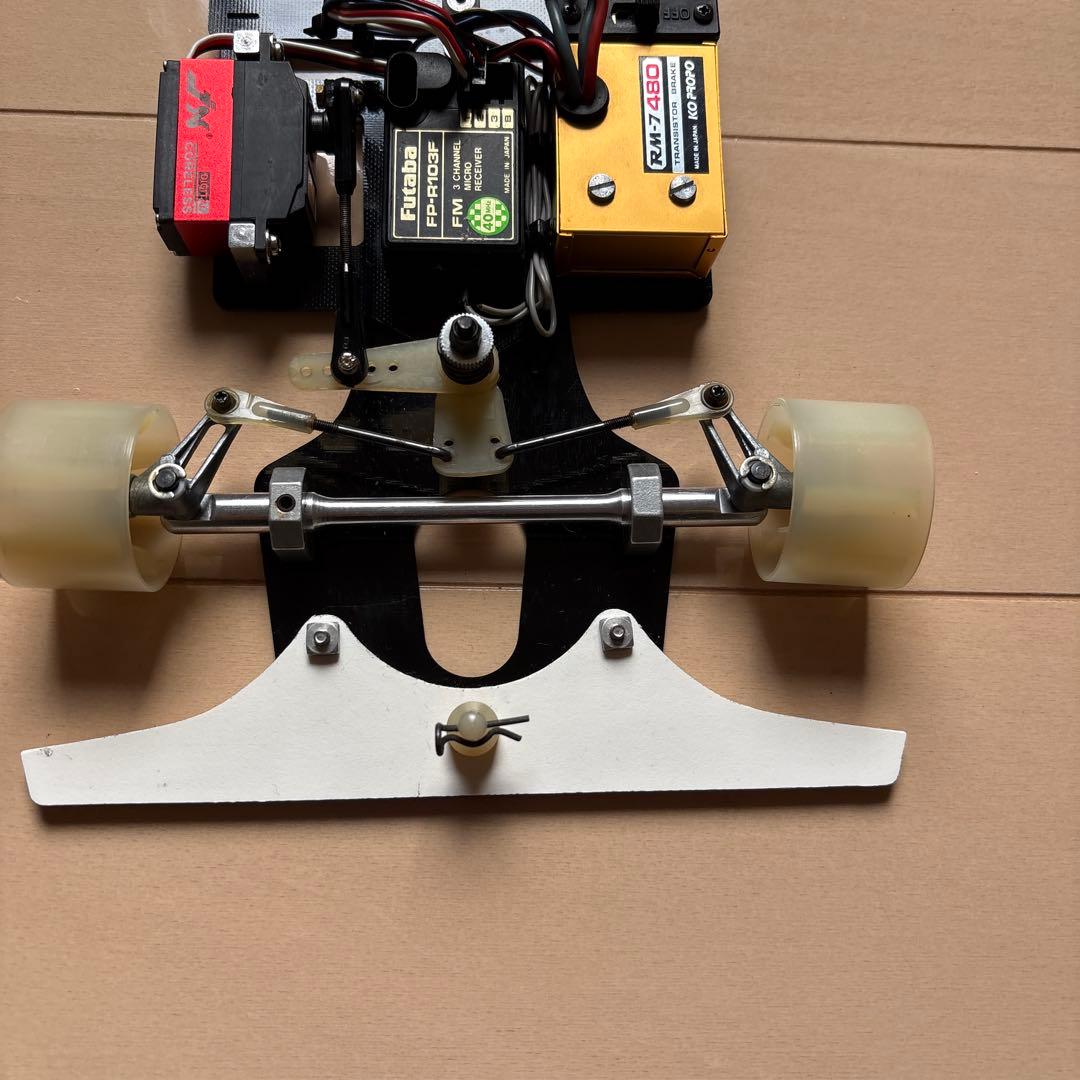 ayk ラジコン　ＥＸＬ480 ビンテージ　イエローホイール後輪付き　レトロ