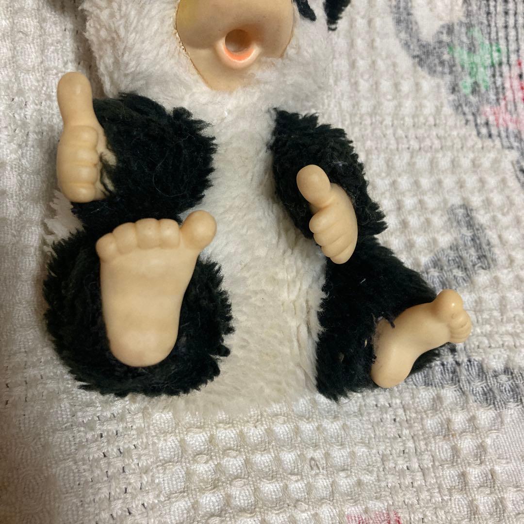 ファースト　モンチッチ風　パンダ　ぬいぐるみ　① レトロ　中古品
