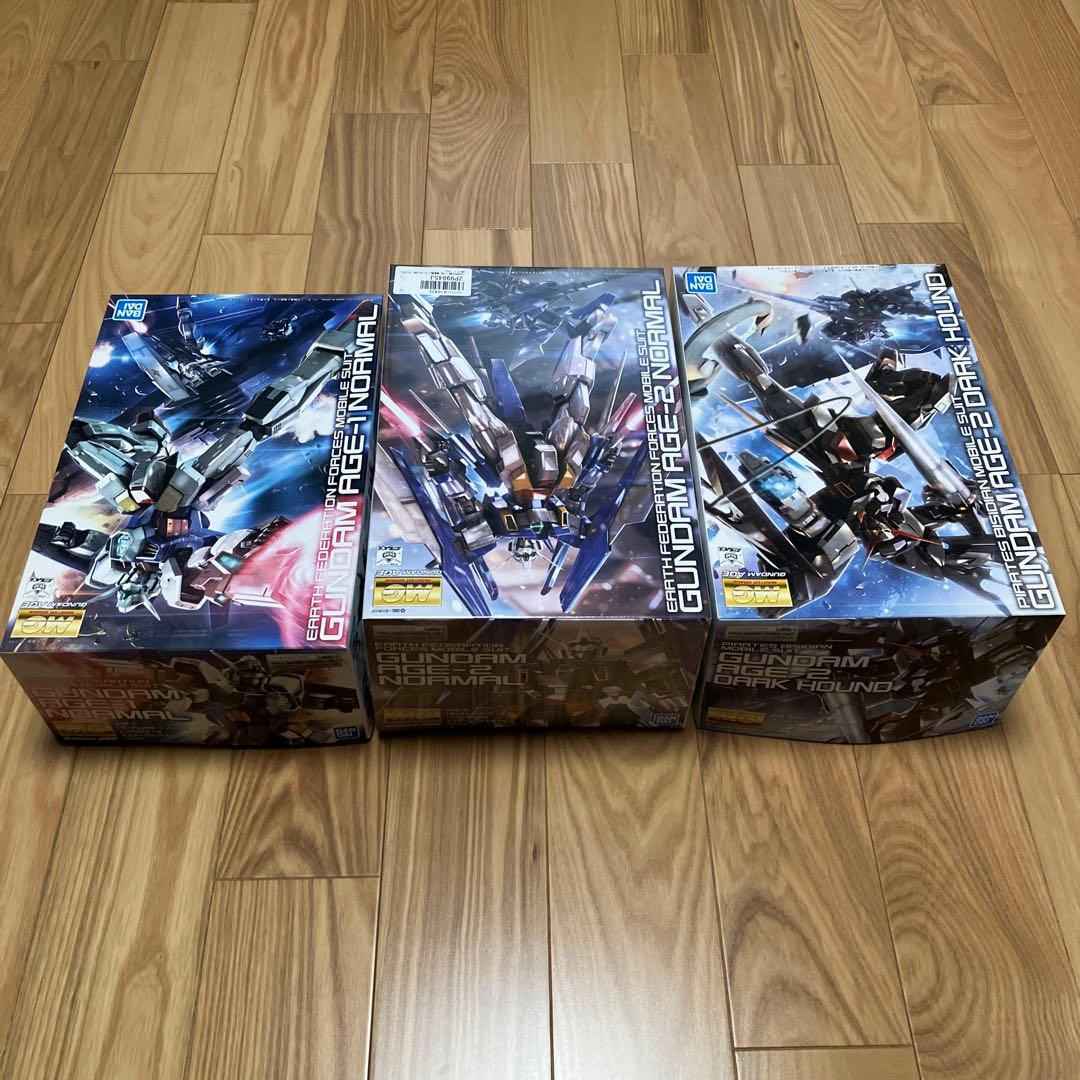 MG ガンダムAGE-1 ガンダムAGE-2 AGE-2 ダークハウンド セット