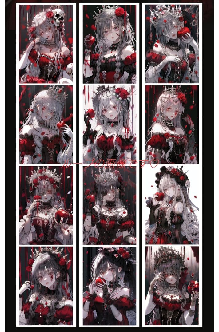 廃盤品✩J839＃红丝缠(贝壳光)荒诞剧目切り売り海外人物マステ女の子AIマステ