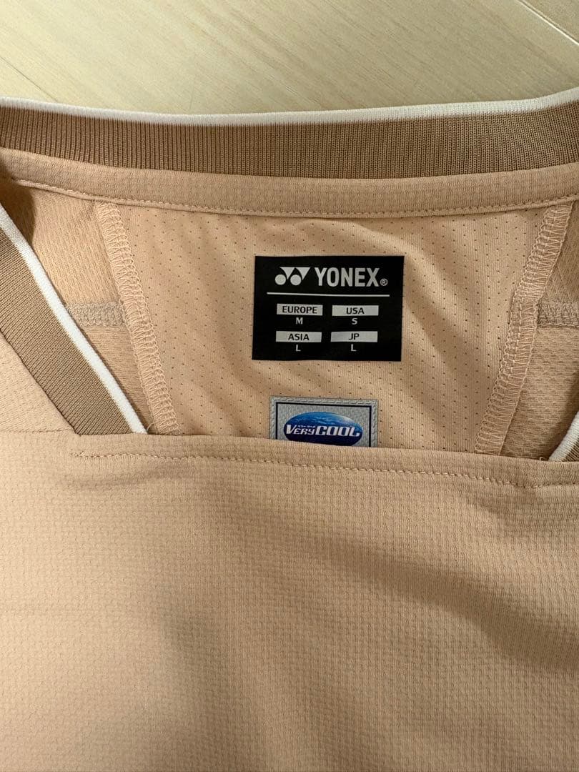 YONEX テニス、バドミントンウェアセット Lサイズ ベージュ/グリーン