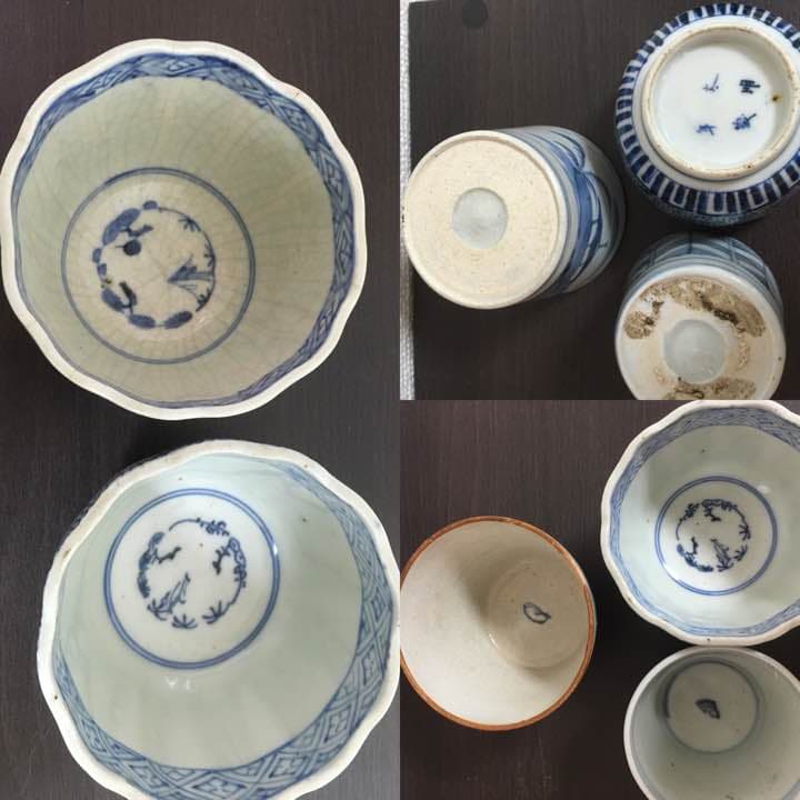 本当に最後の値下げ致します。江戸時代  蕎麦猪口 三種 9点