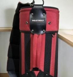 クーラ美品　ラルフローレンPolo Golf レッドキャディバッグ
