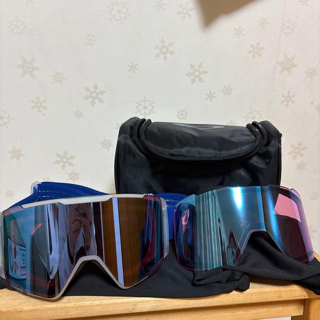 Oakley スキーゴーグル ブルー/クリア