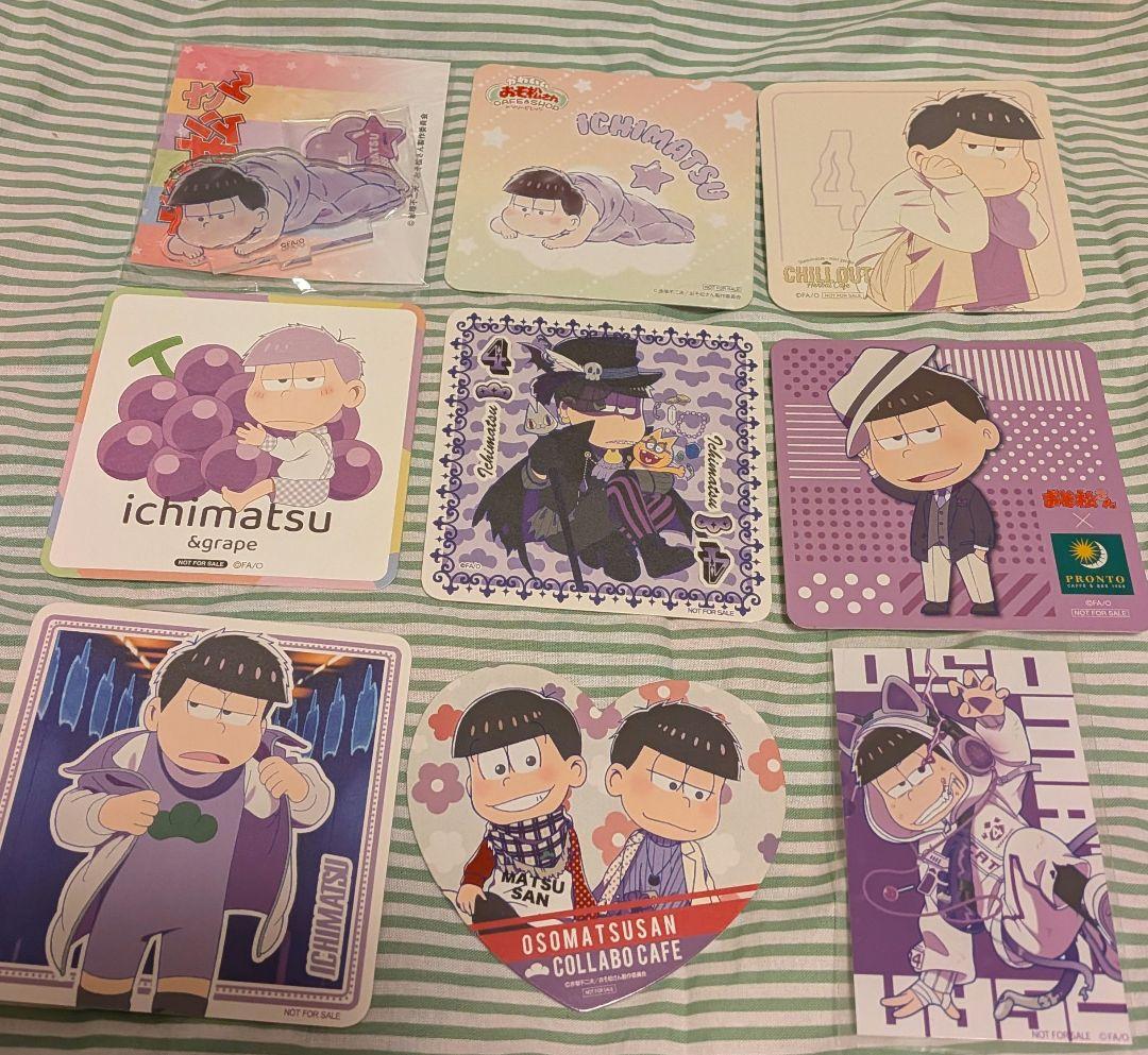 おそ松さん　一松中心　まとめ売り　紙類　缶バッジ　アクキー等 レアあり