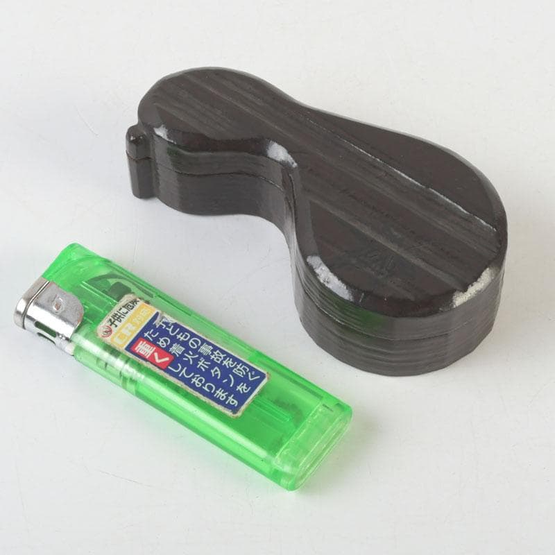 茶道具　黒塗　瓢箪形　香合　花押あり　時代箱　V　9880