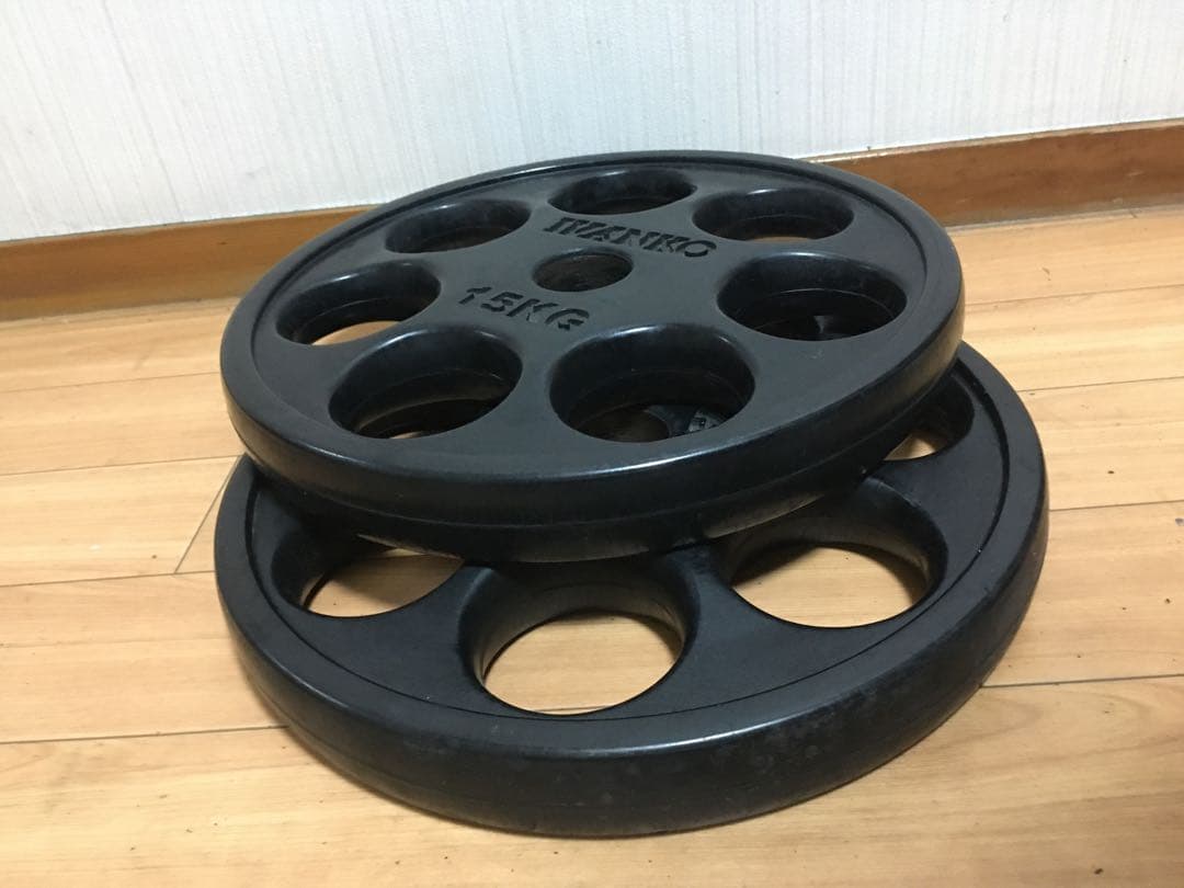 ① IVANKO イヴァンコ ラバー プレート15kg x 1枚 穴径50mm