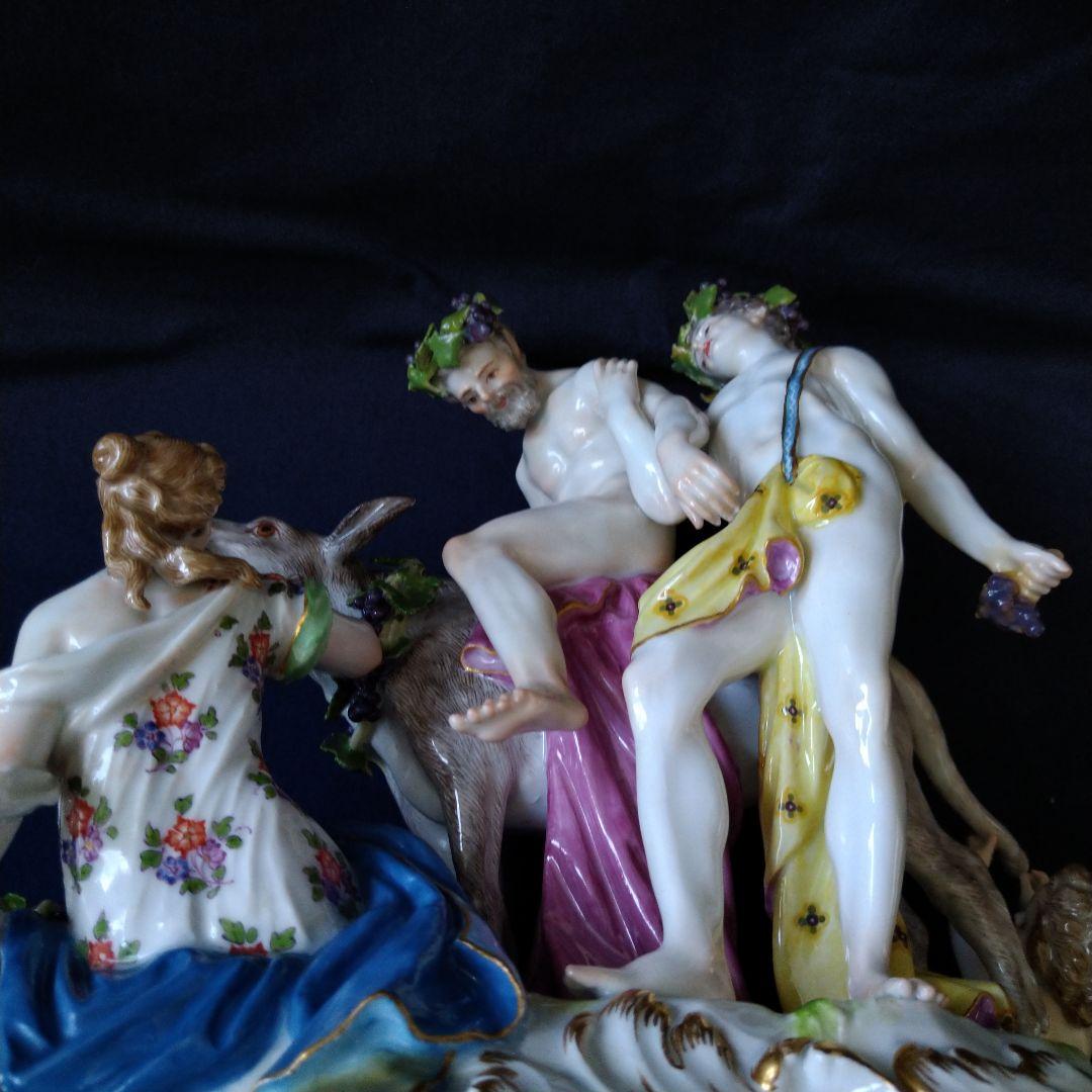 ✤1924年以前マイセン（Meissen）『ロバに乗るシレナス』