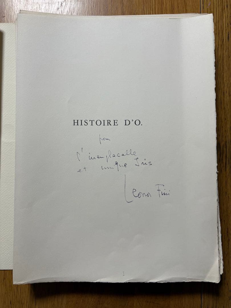 O嬢の物語　レオノール・フィニ挿絵　直筆サイン付き　Leonor fini 限定