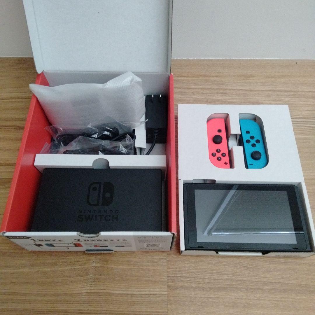 【動作確認済】Nintendo Switch本体ネオンレッド&ネオンブルー