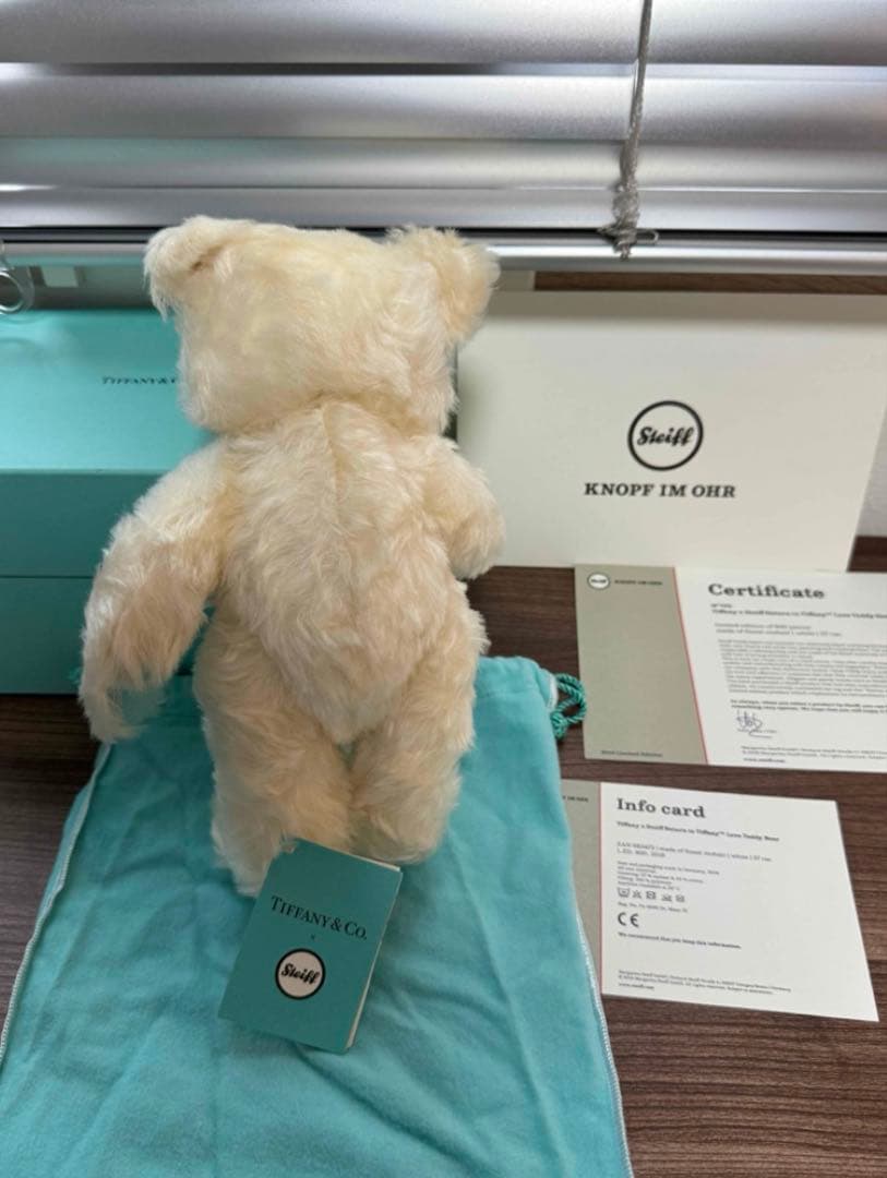 希少 極美品 ティファニーシュタイフ テディベア Tiffany ベア　2018