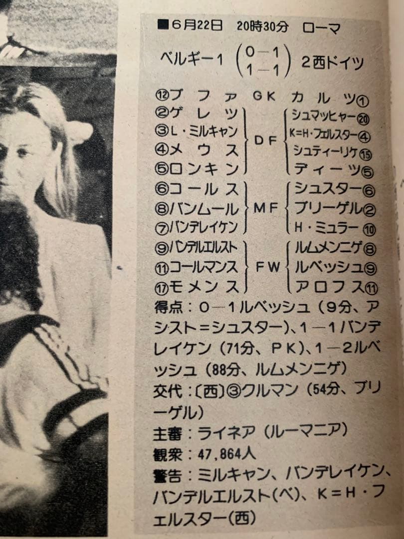 レア 美品 欧州選手権イタリア'80 別冊サッカーマガジン1980年盛夏号