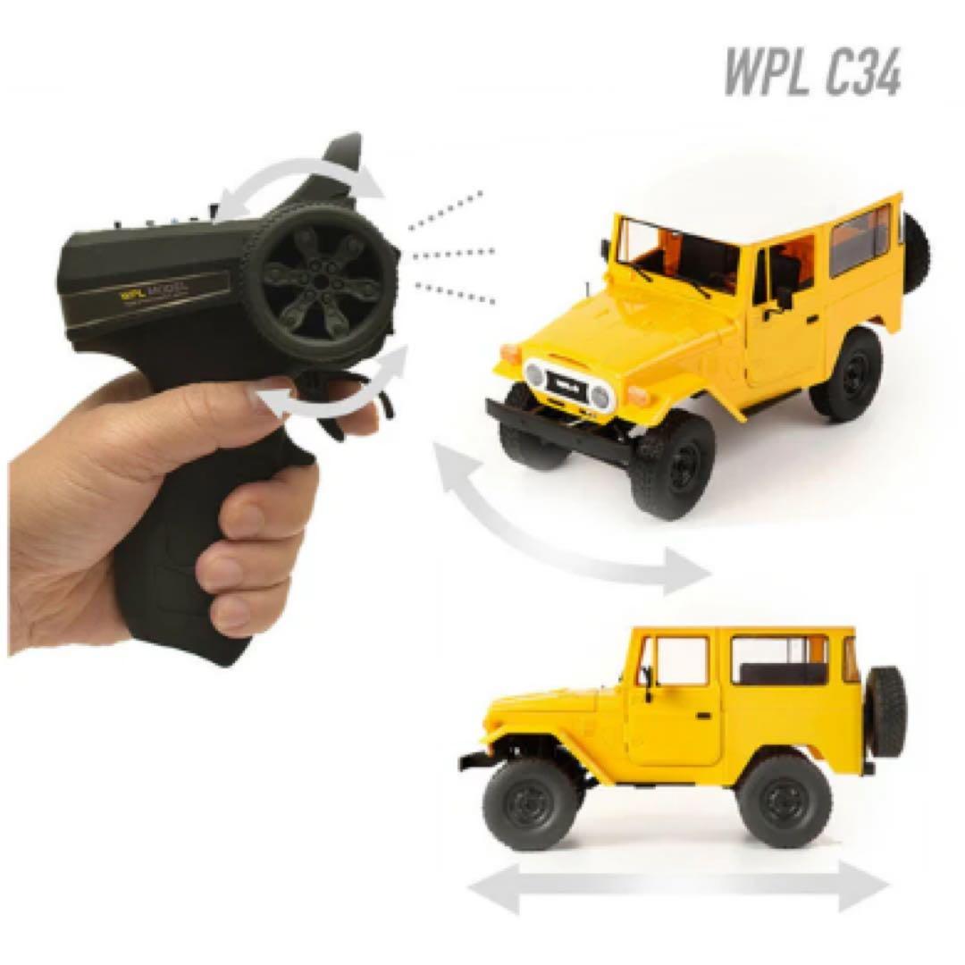 WPL RC車 イエローオフロード C34