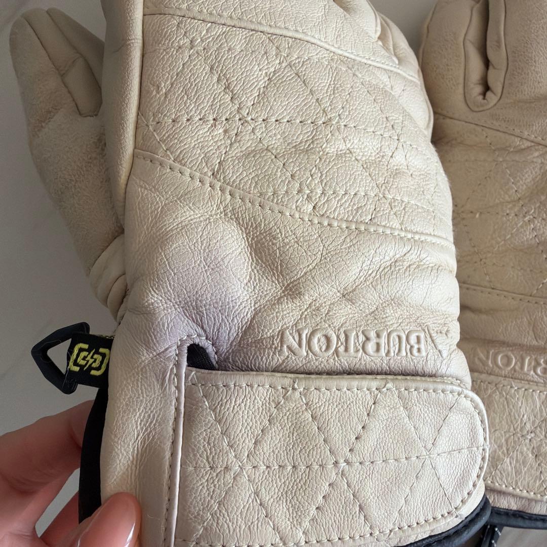 BURTON レザー グローブ ホワイト Ｍ
