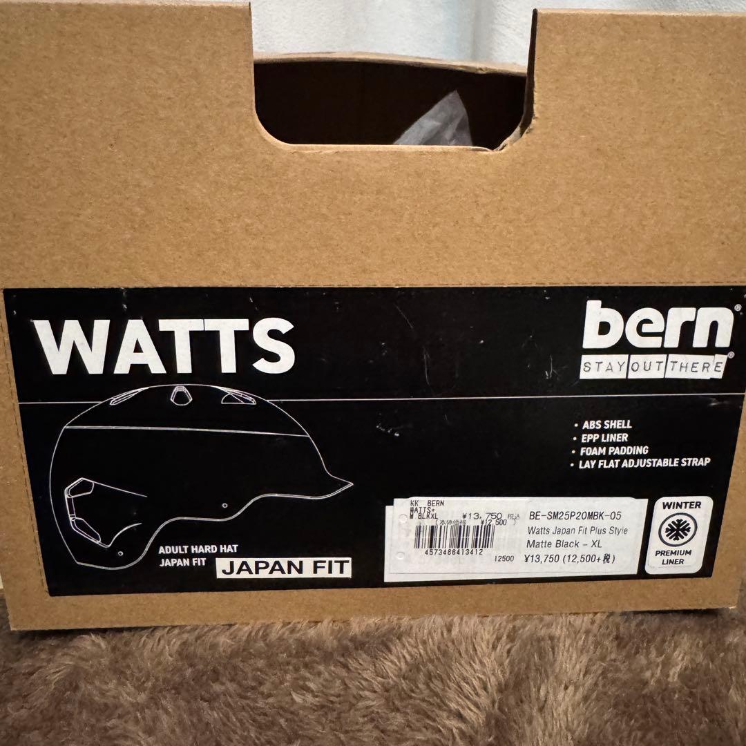 bern バーン　スノボ　ヘルメット　マッドブラック　JAPANFIT