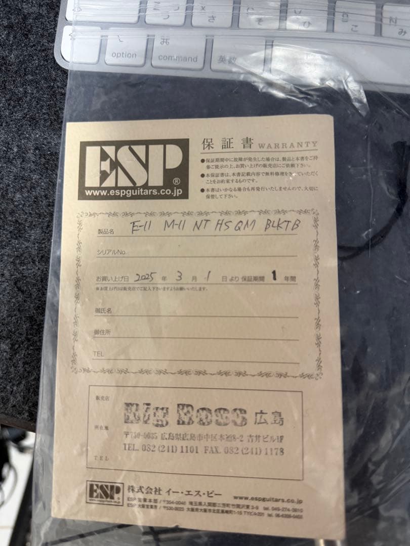 ギター E-II M-II NT HS QM Black Turquoise Burst