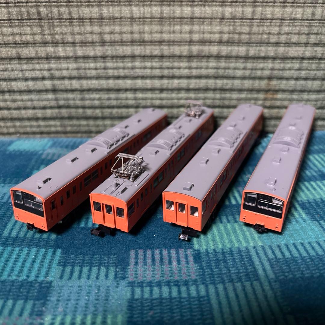 KATO 201系 試作車 オレンジ 4両セットジャンク