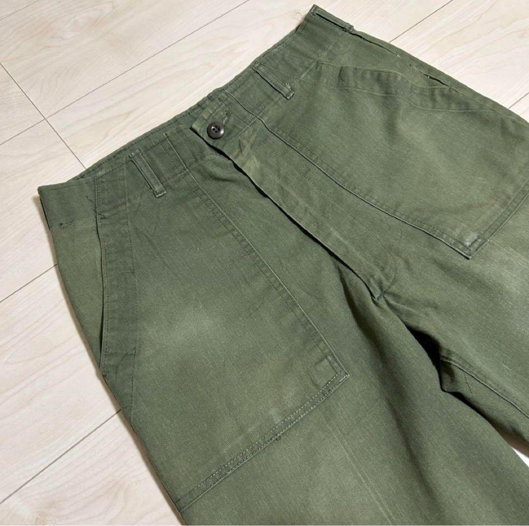 US ARMY 80s OG507 ベイカーパンツ W34×L29 オリーブ