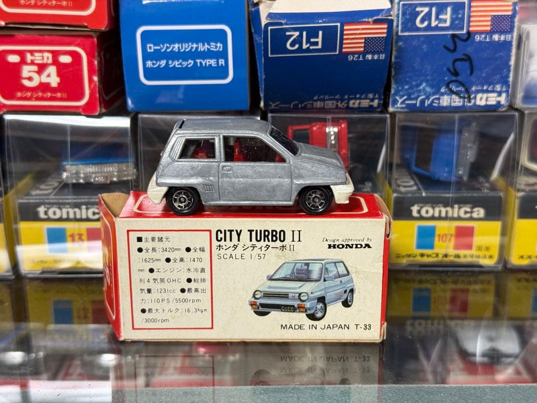 トミカ ホンダ シティ ターボ II 無塗装 丸越特注