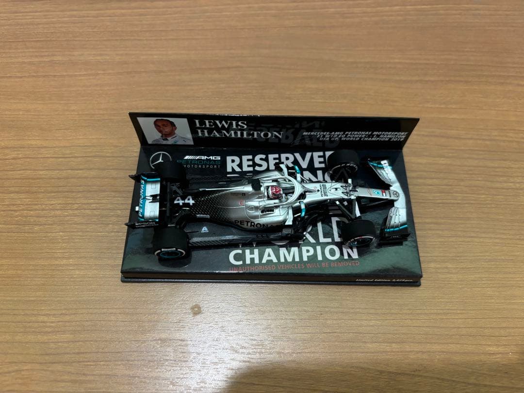 ミニチャンプス 1/43 メルセデスW10 ルイス ハミルトン アメリカGP