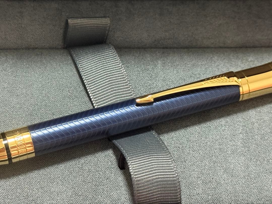 PARKER ボールペン デュオフォールド プレステージ ブルーシェブロンGT