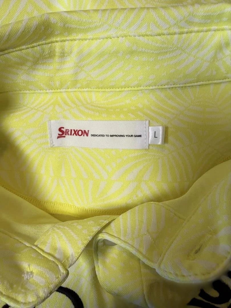 Srixon ゴルフシャツ Lサイズ イエロー レクサス 松山英樹