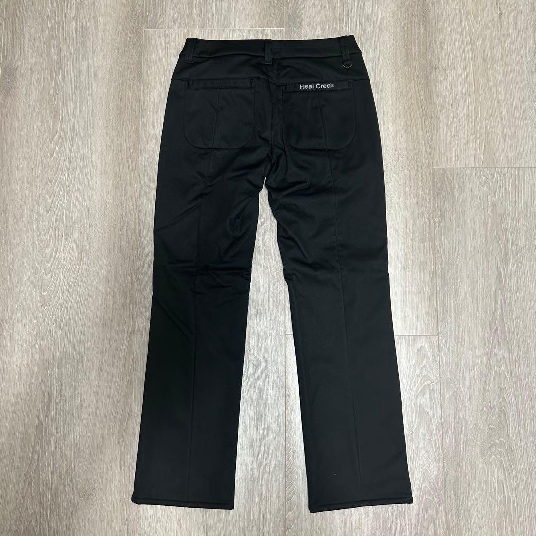 美品 HealCreek ヒールクリーク パンツ 42 ブラック ゴルフウェア