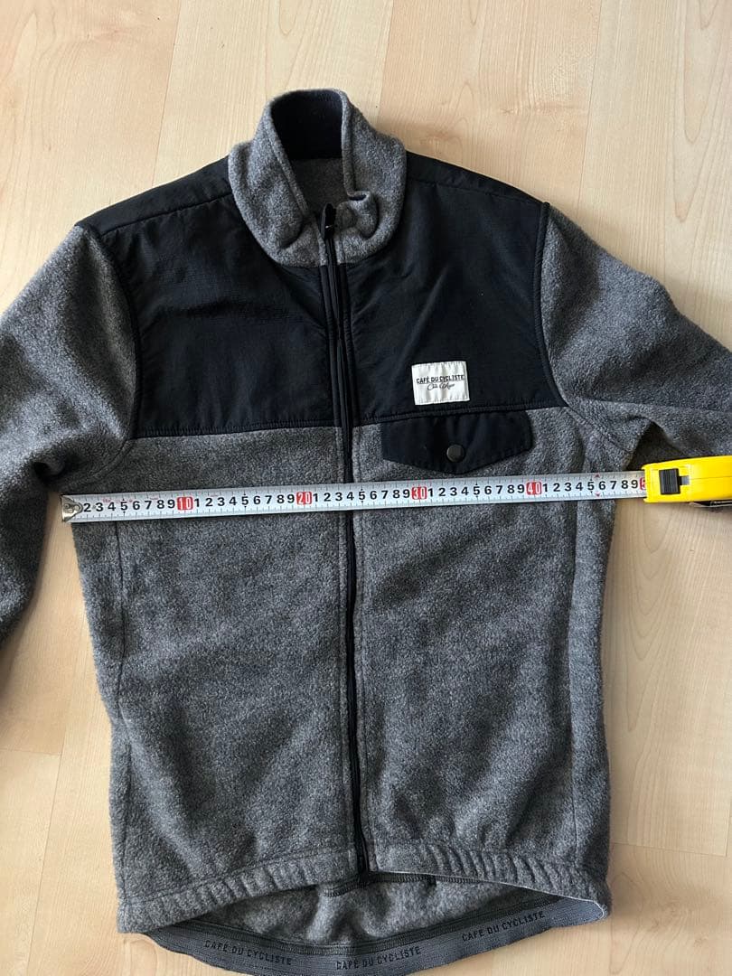 CAFE DU CYCLISTE フリースサイクルジャージグレーメンズM