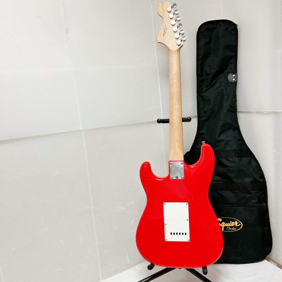 美品 Squier スクワイヤー ストラトキャスター 赤 ヴァーミリオンレッド