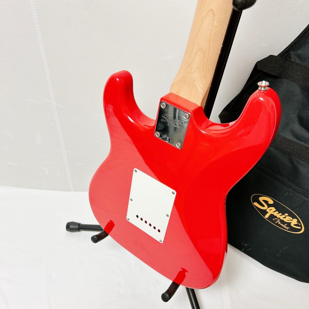 美品 Squier スクワイヤー ストラトキャスター 赤 ヴァーミリオンレッド